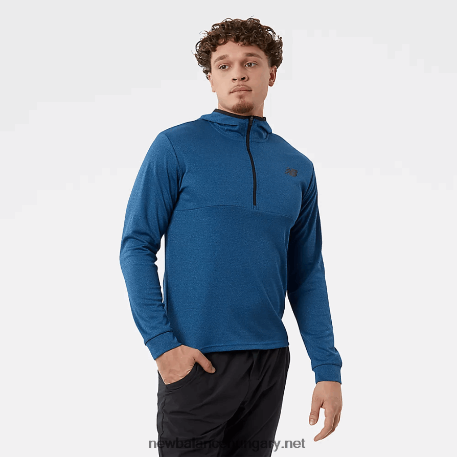 New Balance 6XH8F02117 férfiak szívós kapucnis 1/4 cipzár