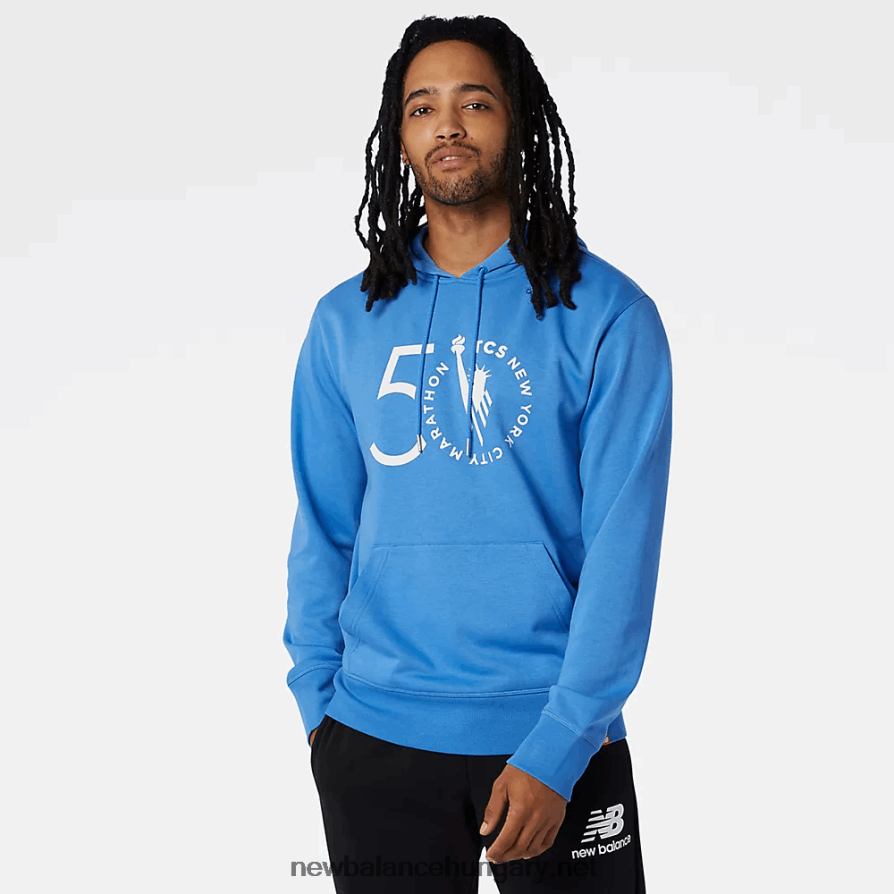 New Balance 6XH8F02143 férfiak nyc marathon essentials halmozott logóval po hoodie