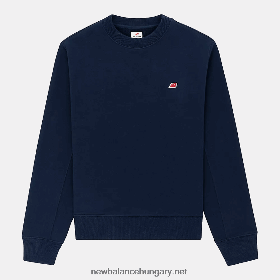 New Balance 6XH8F04880 férfiak USA-ban készült core crewneck pulóver