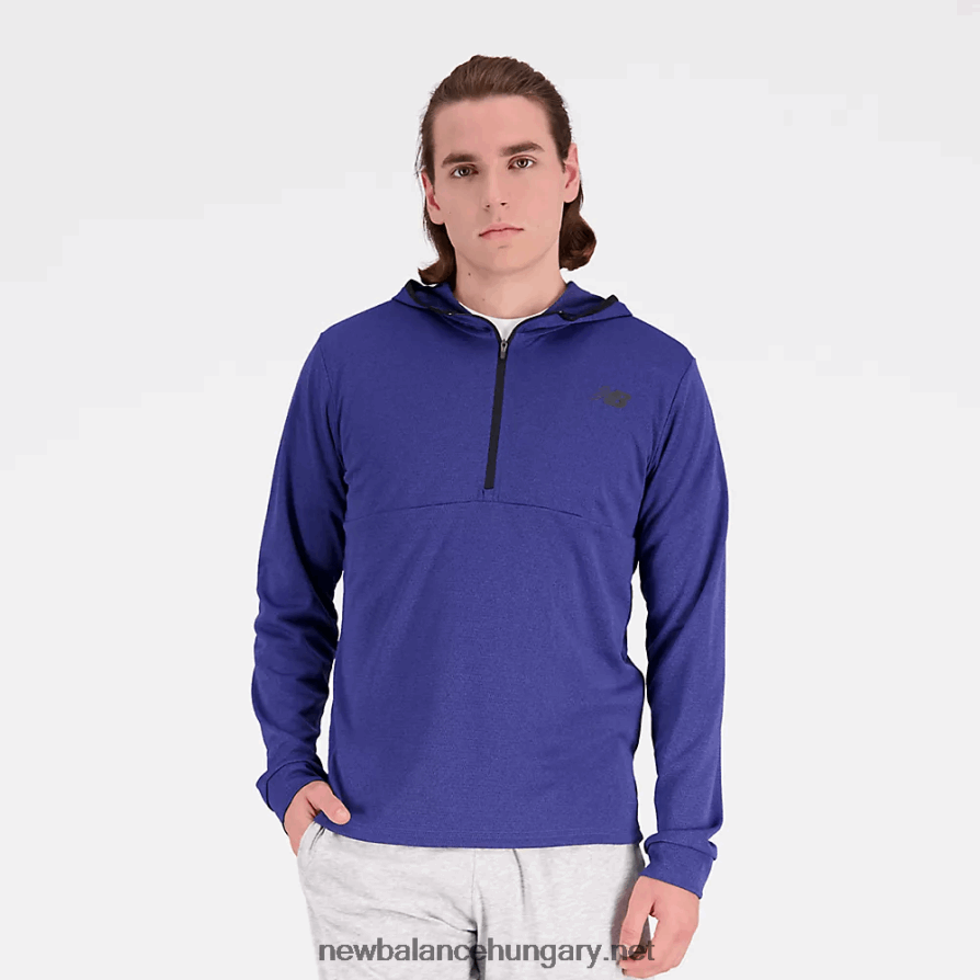 New Balance 6XH8F04891 férfiak szívós kapucnis 1/4 cipzár
