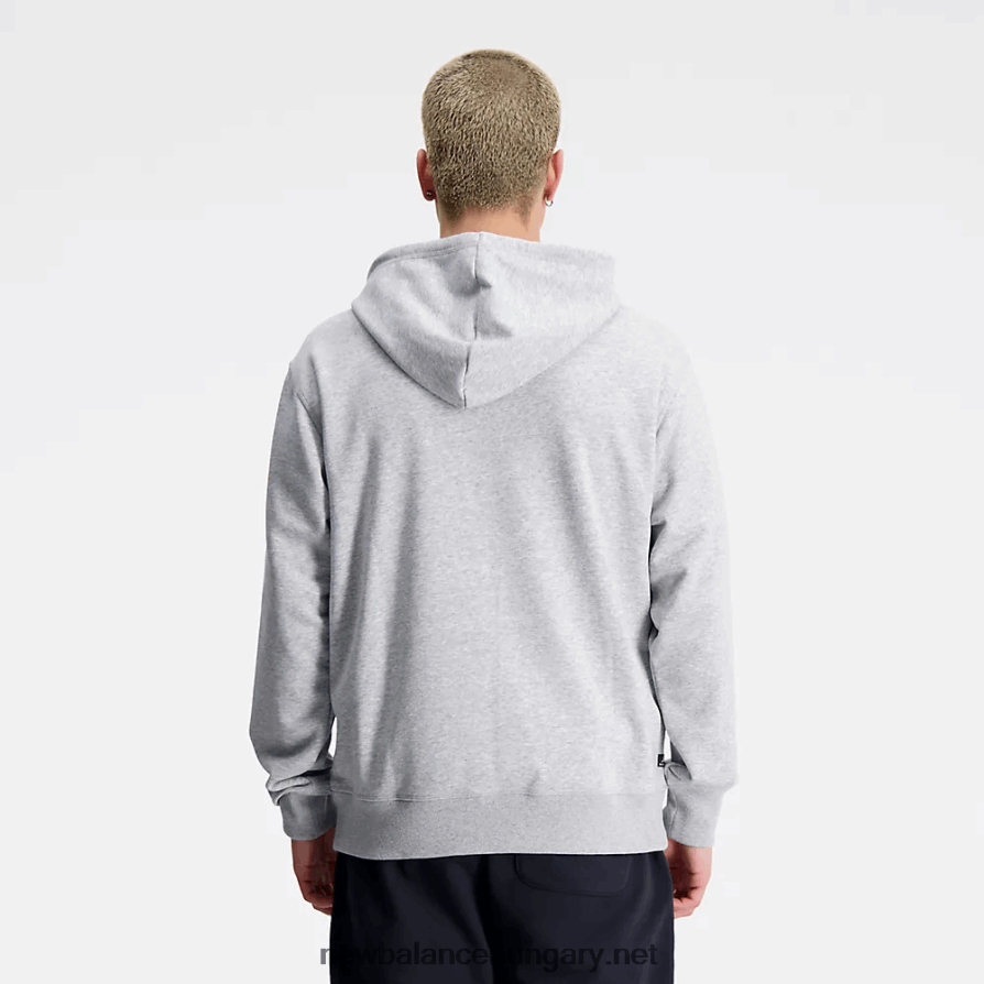 New Balance 6XH8F06596 férfiak Essentials újragondolt francia frottír kapucnis pulcsi