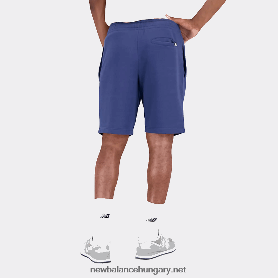 New Balance 6XH8F01688 férfiak Essentials halmozott logó francia frottír short