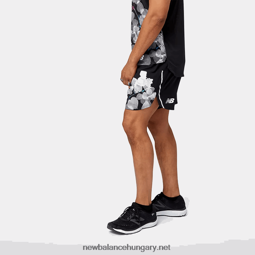New Balance 6XH8F01736 férfiak londoni kiadás nyomtatott ütési futás 5 hüvelyk rövid