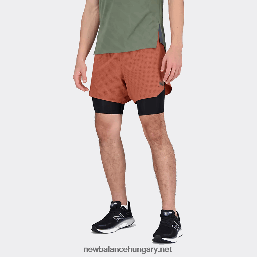New Balance 6XH8F01903 férfiak q sebesség 5 hüvelyk 2 az 1-ben rövid