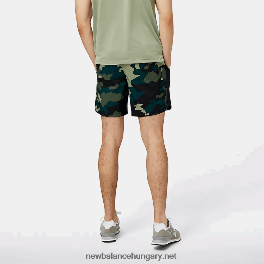 New Balance 6XH8F01905 férfiak nyomtatott gyorsulás 7 hüvelyk rövid