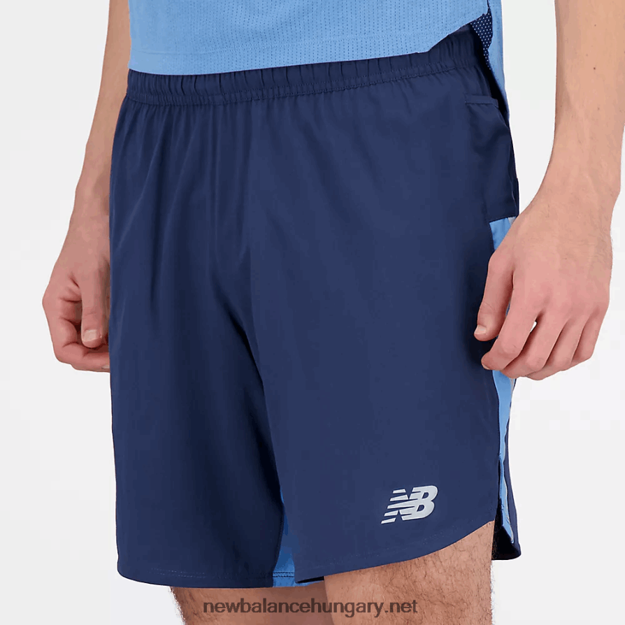 New Balance 6XH8F02139 férfiak grafikus hatás fut 7 hüvelyk rövid