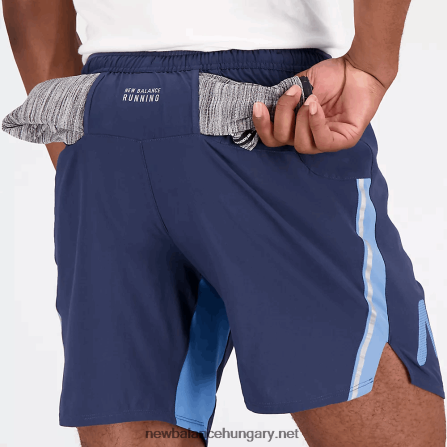 New Balance 6XH8F02139 férfiak grafikus hatás fut 7 hüvelyk rövid