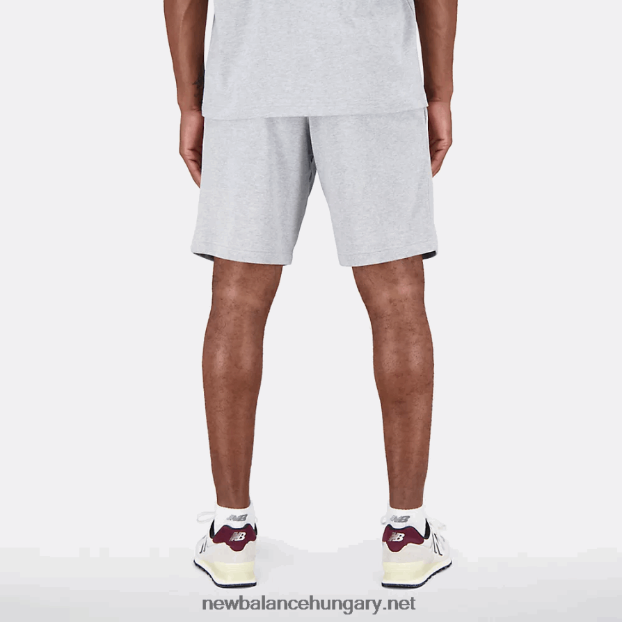 New Balance 6XH8F0351 férfiak Essentials halmozott logó francia frottír short