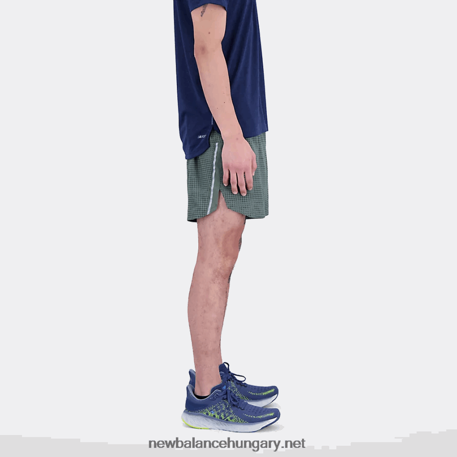 New Balance 6XH8F0365 férfiak nyomtatott ütési futás 5 hüvelyk rövid