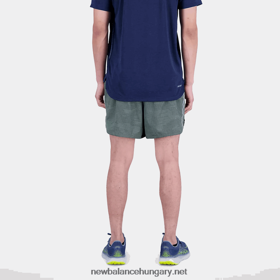 New Balance 6XH8F0365 férfiak nyomtatott ütési futás 5 hüvelyk rövid