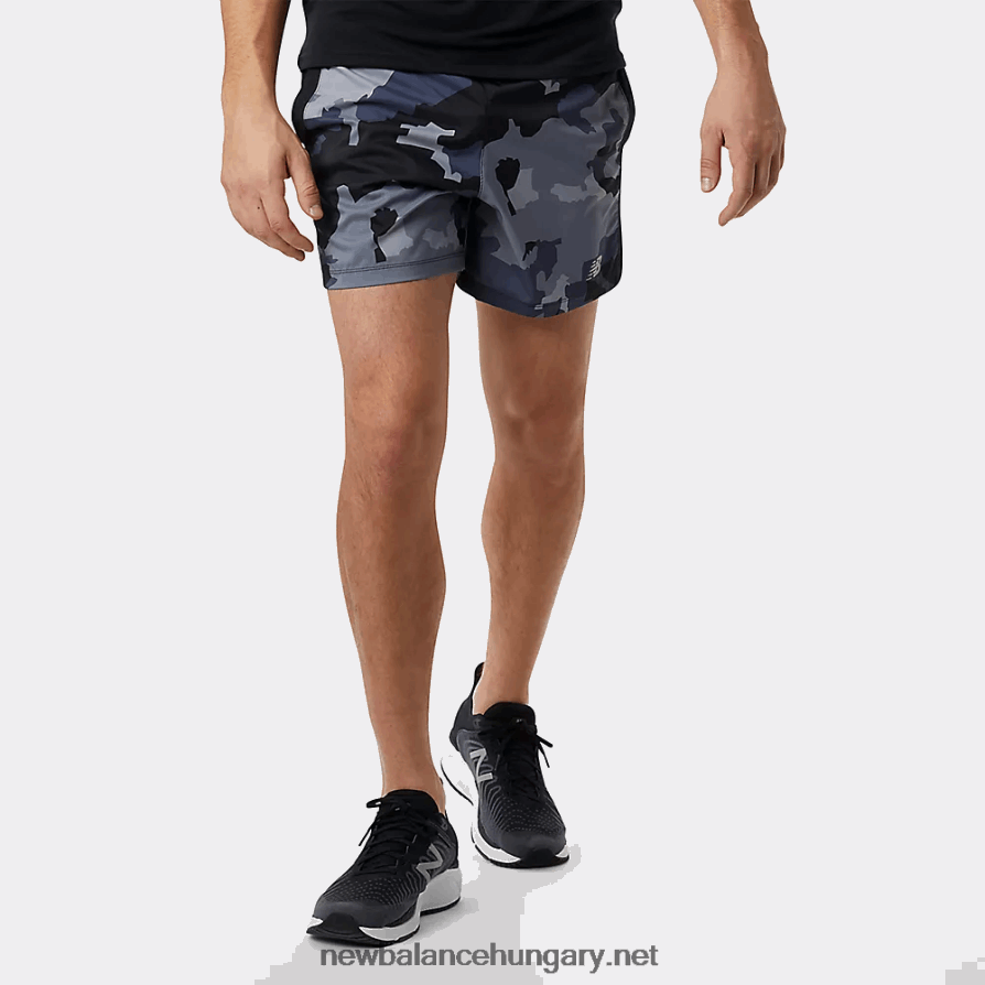 New Balance 6XH8F0367 férfiak nyomtatott gyorsulás 5 hüvelyk rövid