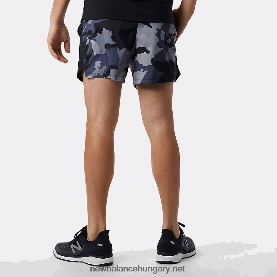 New Balance 6XH8F0367 férfiak nyomtatott gyorsulás 5 hüvelyk rövid