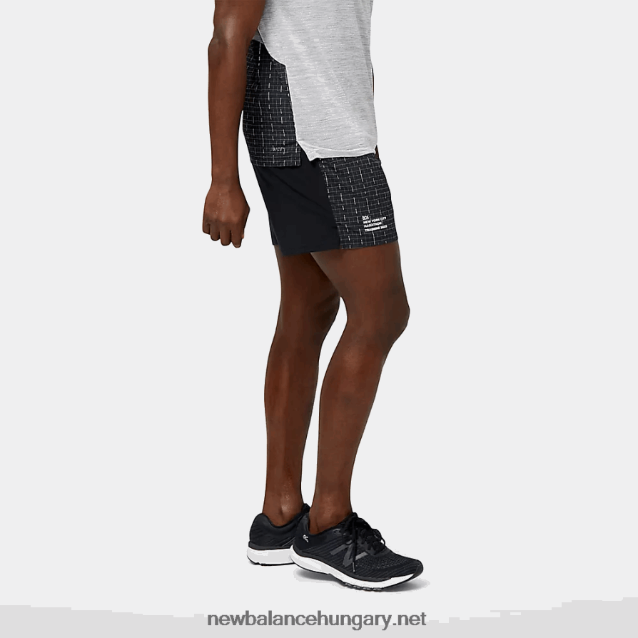 New Balance 6XH8F04782 férfiak nyc maraton edzés ütési futás világító 6 hüvelykes rövid