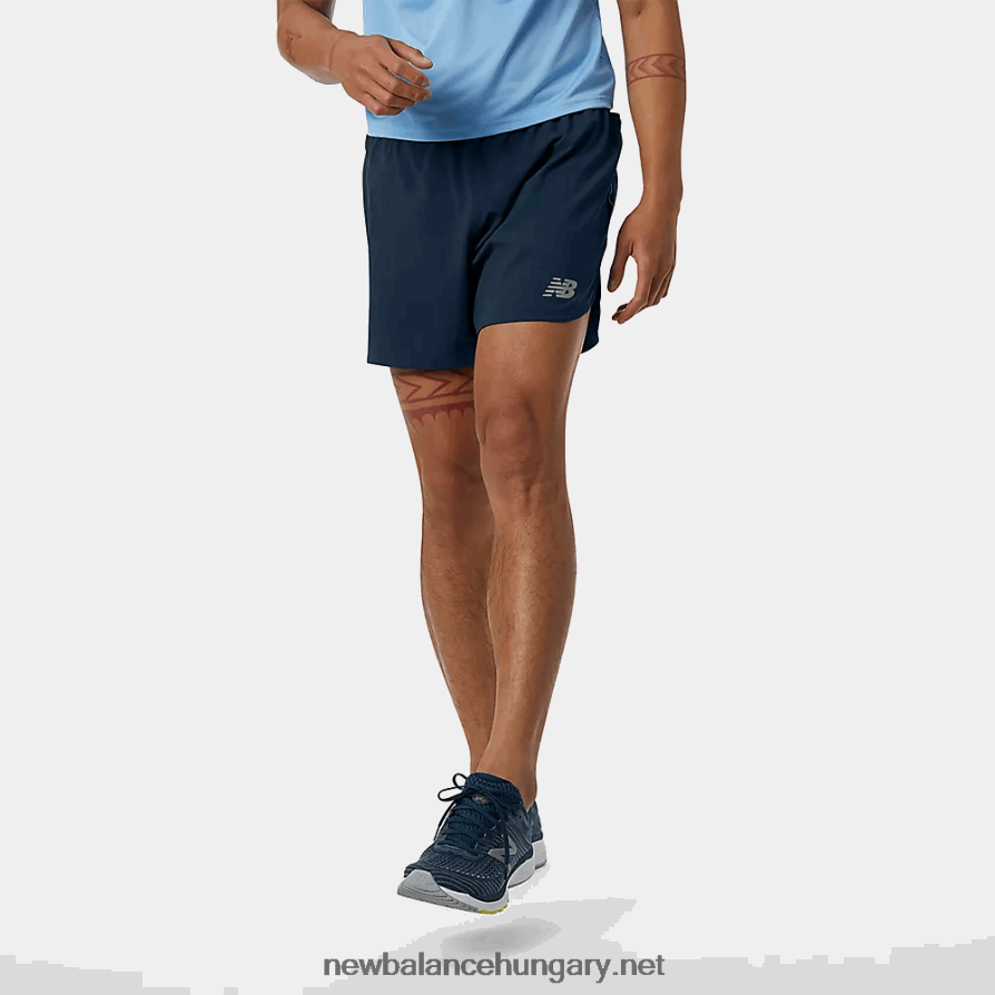 New Balance 6XH8F04910 férfiak ütési futás 5 hüvelyk rövid