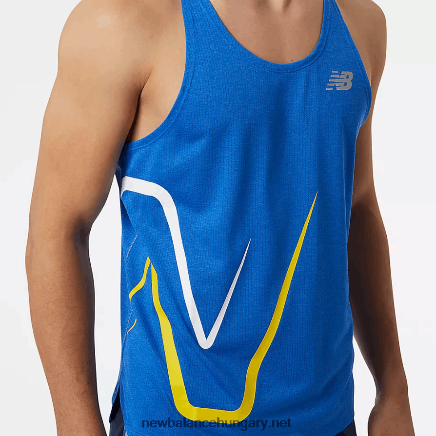 New Balance 6XH8F06646 férfiak grafikus hatás fut szingulett