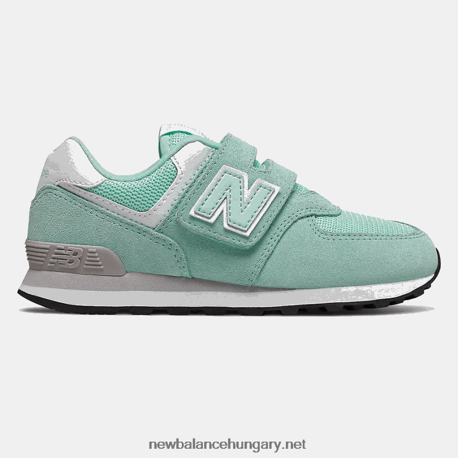 New Balance 6XH8F03859 gyerekek 574 klasszikus: velúr/háló