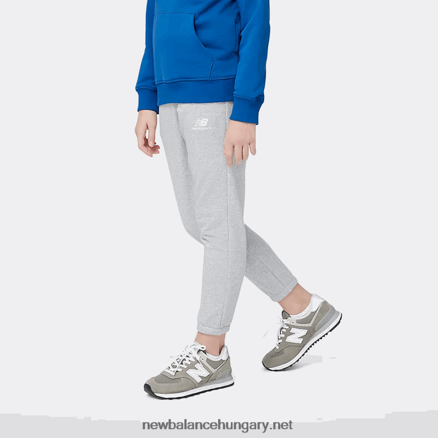 New Balance 6XH8F04039 gyerekek Essentials halmozott logós francia frottír melegítőnadrág