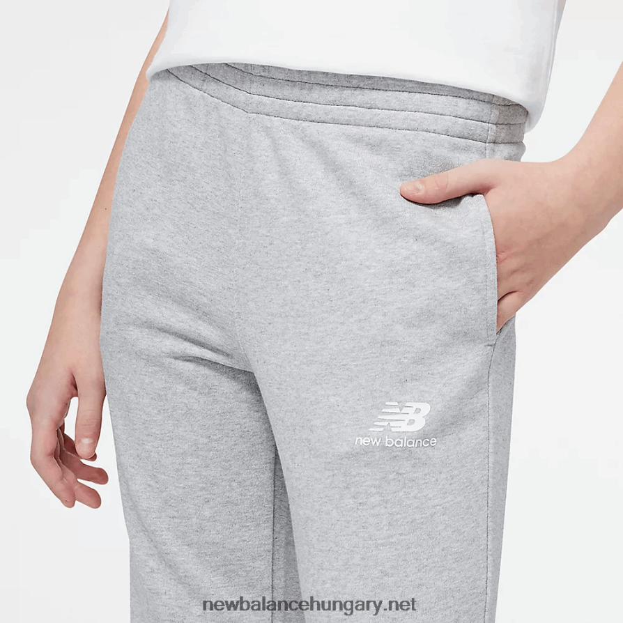 New Balance 6XH8F04039 gyerekek Essentials halmozott logós francia frottír melegítőnadrág