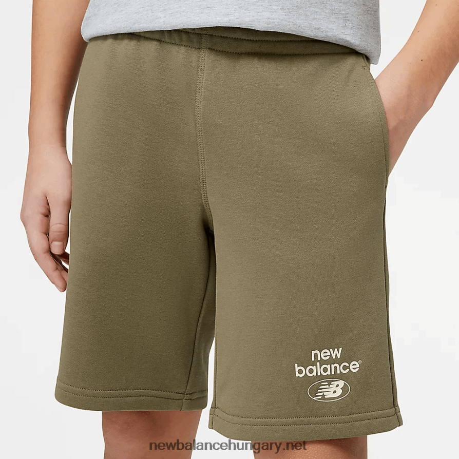 New Balance 6XH8F04058 gyerekek Essentials újragondolva francia frottír short
