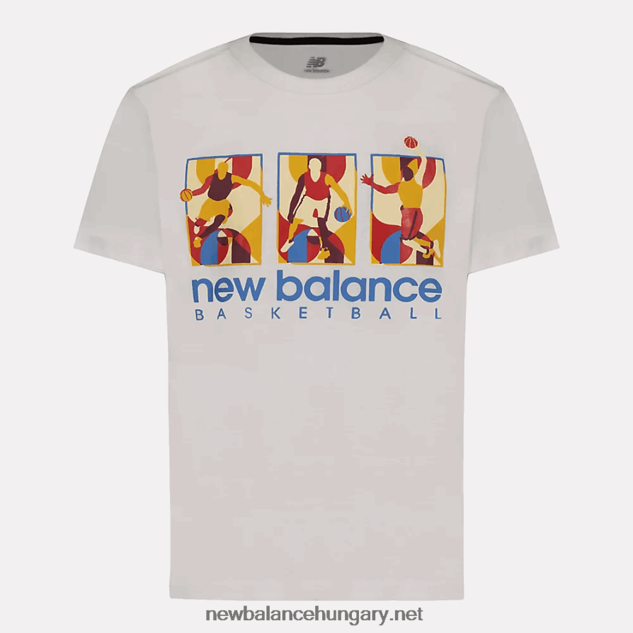 6XH8F06255 gyerekek nb hoops logós póló
