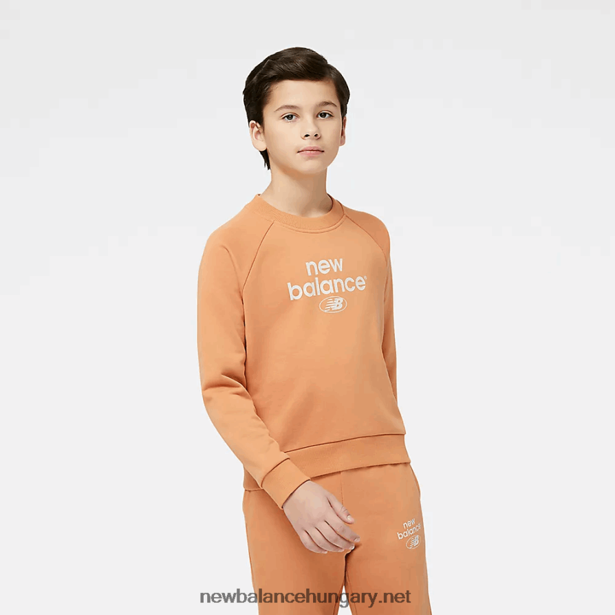New Balance 6XH8F04046 gyerekek Essentials újragondolt archívum francia frottír crewneck