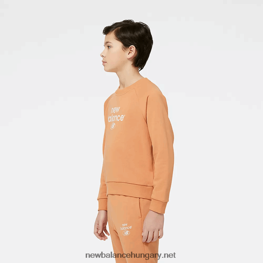 New Balance 6XH8F04046 gyerekek Essentials újragondolt archívum francia frottír crewneck