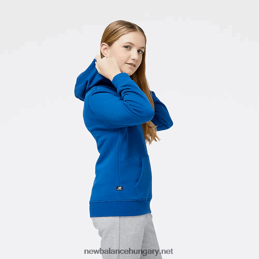 New Balance 6XH8F04051 gyerekek Essentials újragondolt francia frottír kapucnis pulcsi