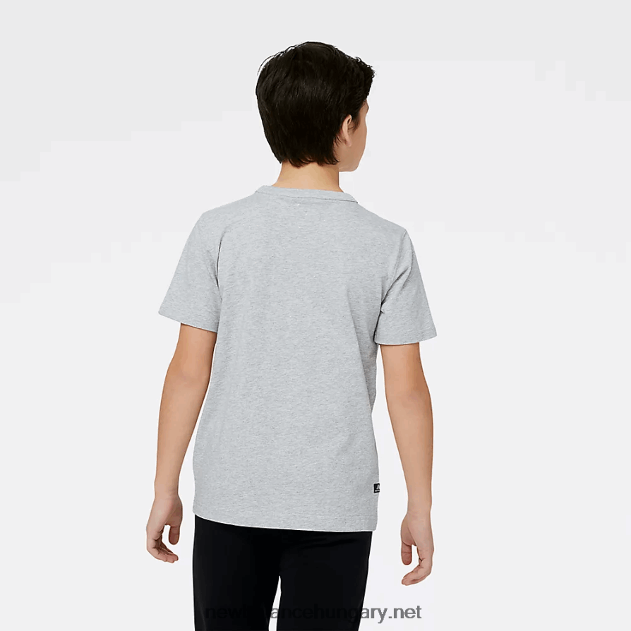 New Balance 6XH8F04054 gyerekek Essentials újragondolt pamutdzsörzé rövid ujjú póló