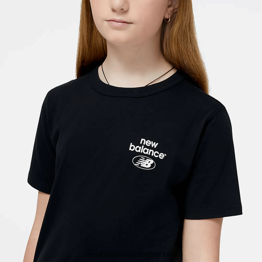 New Balance 6XH8F04056 gyerekek Essentials újragondolt pamutdzsörzé rövid ujjú póló