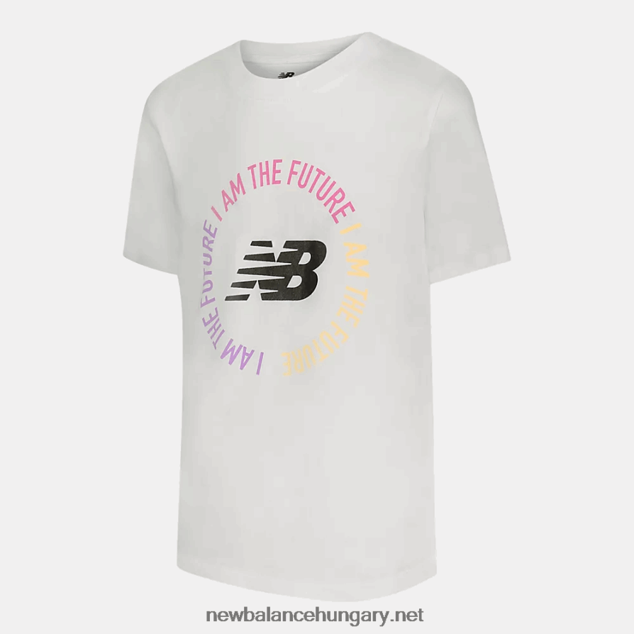 New Balance 6XH8F04072 gyerekek grafikus póló