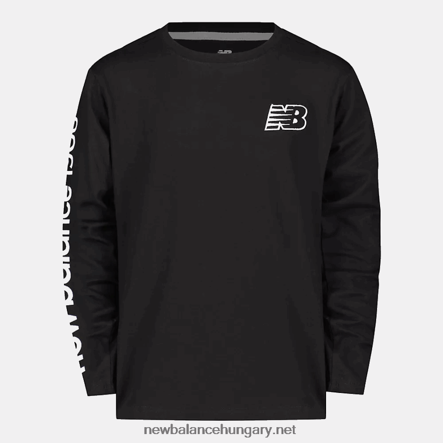 New Balance 6XH8F06252 gyerekek Essential core hosszú ujjú logós póló