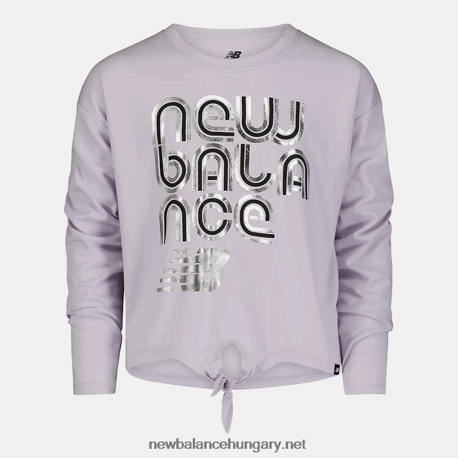 New Balance 6XH8F06263 gyerekek lányok hosszú ujjú csomós póló