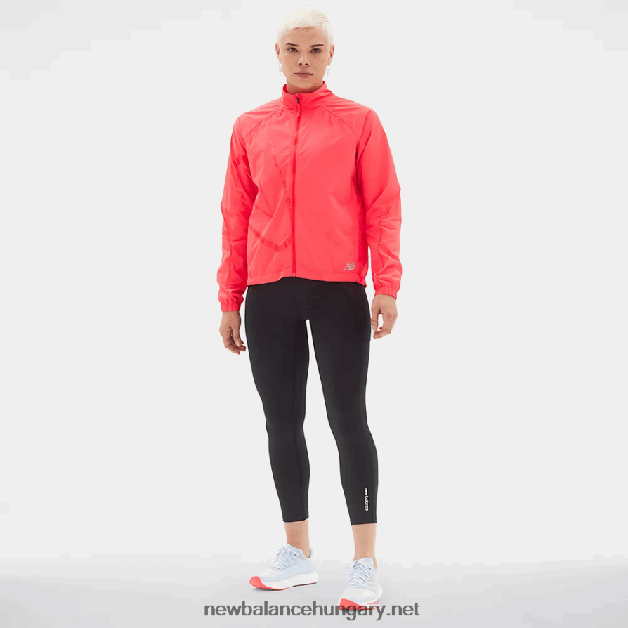 New Balance 6XH8F02491 nők nyomott ütési futás könnyű csomag kabát