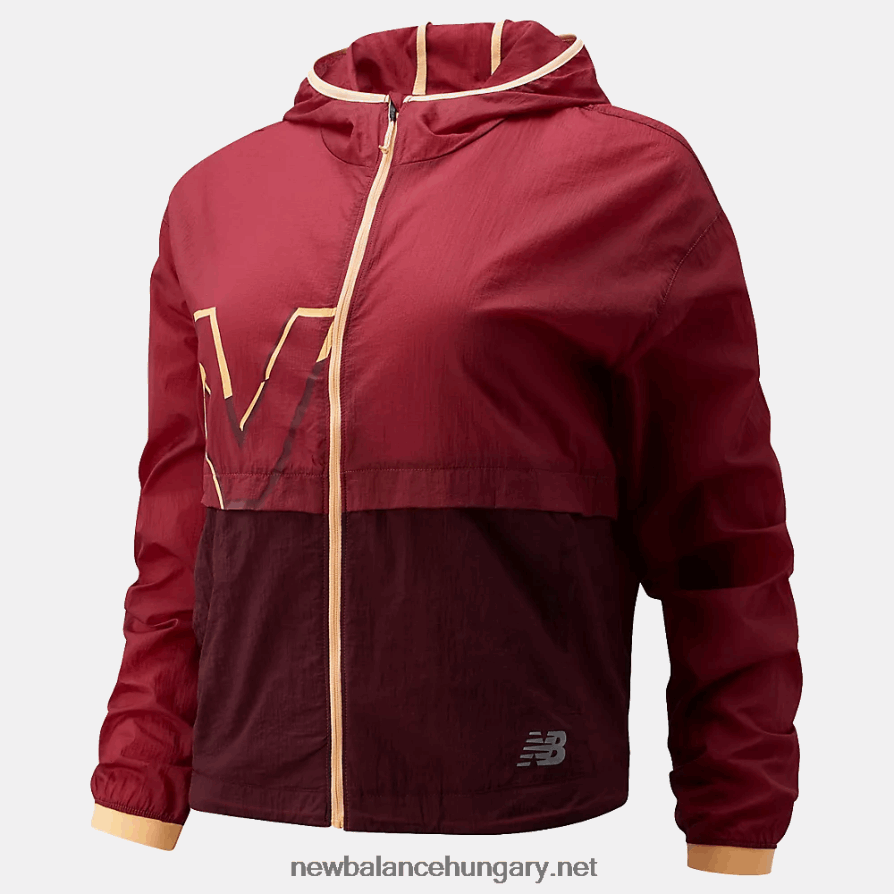 New Balance 6XH8F02756 nők nyomott ütési futás könnyű csomag kabát