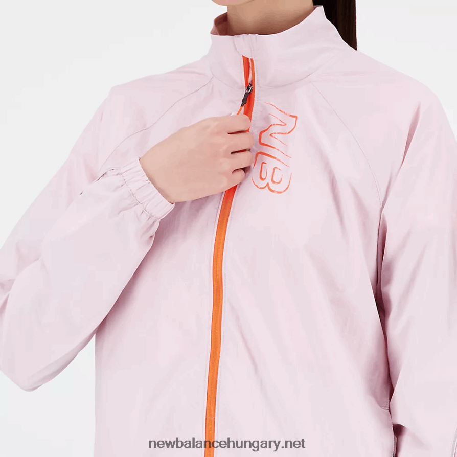 New Balance 6XH8F0584 nők nyomott ütési futás könnyű csomag kabát