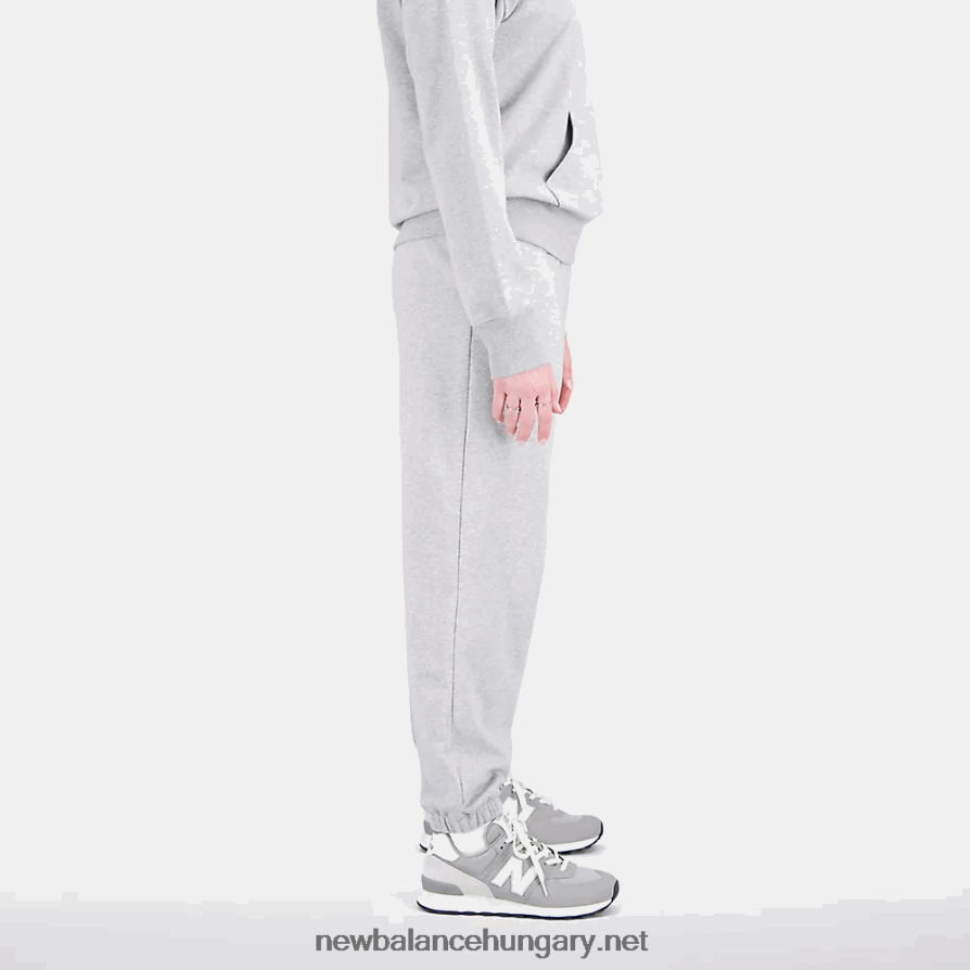 New Balance 6XH8F0582 nők Essentials halmozott logós francia frottír melegítőnadrág