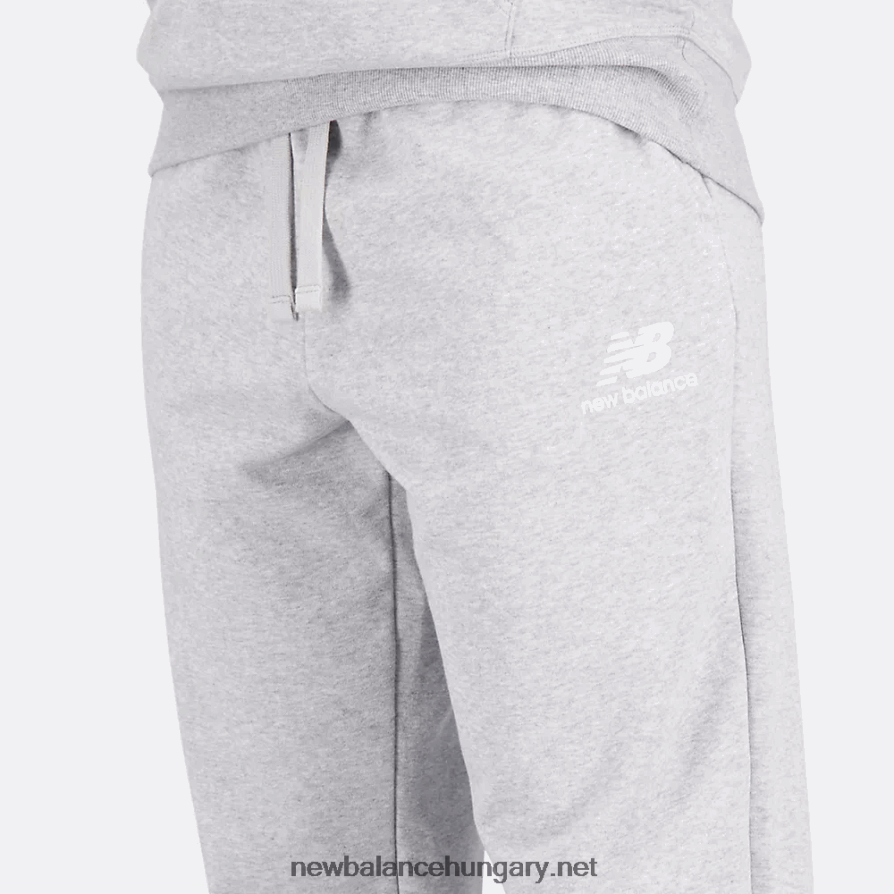 New Balance 6XH8F0582 nők Essentials halmozott logós francia frottír melegítőnadrág
