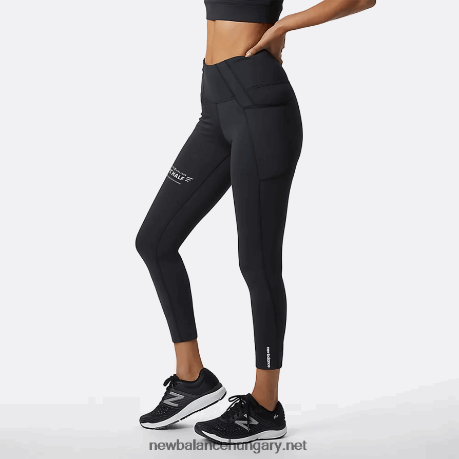 New Balance 6XH8F05842 nők United Airlines Nyc half shape shield 7/8 high rise pocket tight