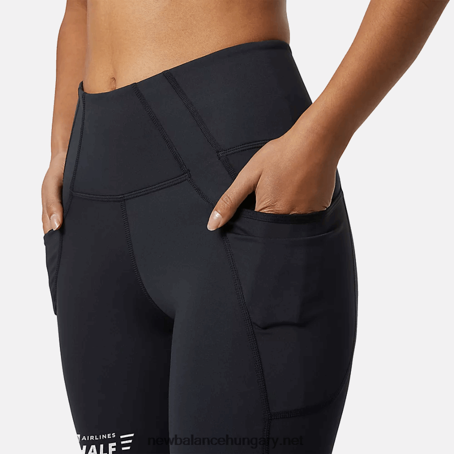 New Balance 6XH8F05842 nők United Airlines Nyc half shape shield 7/8 high rise pocket tight