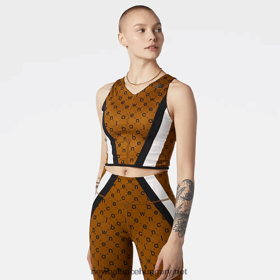 6XH8F02652 nők transform nbsleek nyomtatott crop top