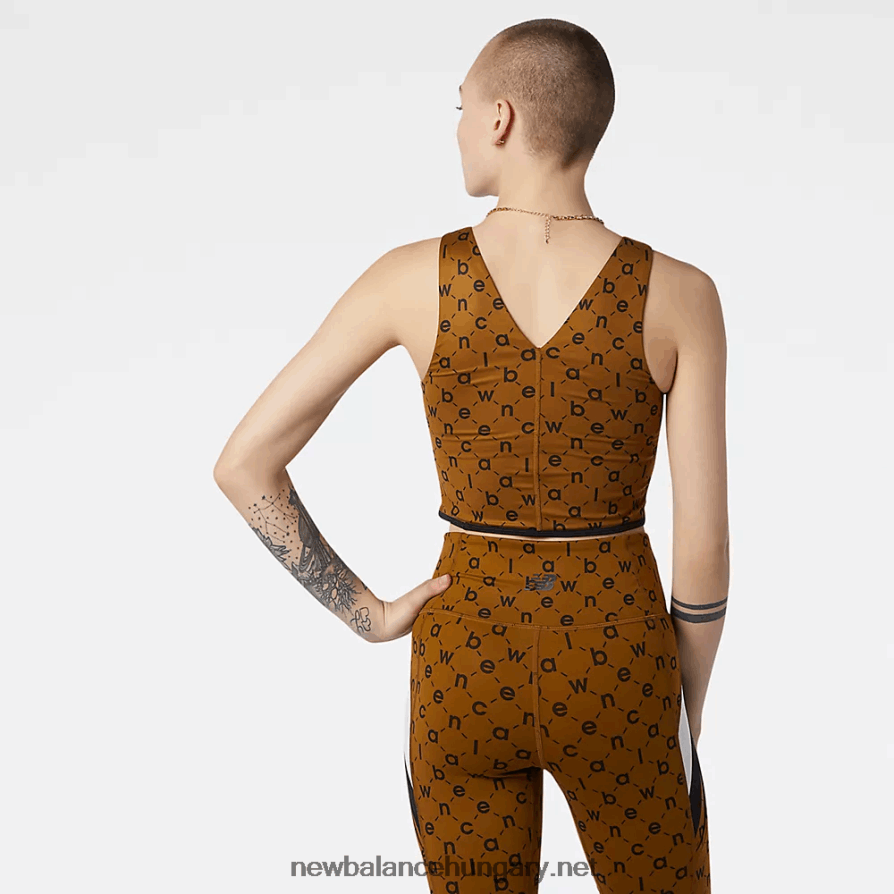 6XH8F02652 nők transform nbsleek nyomtatott crop top