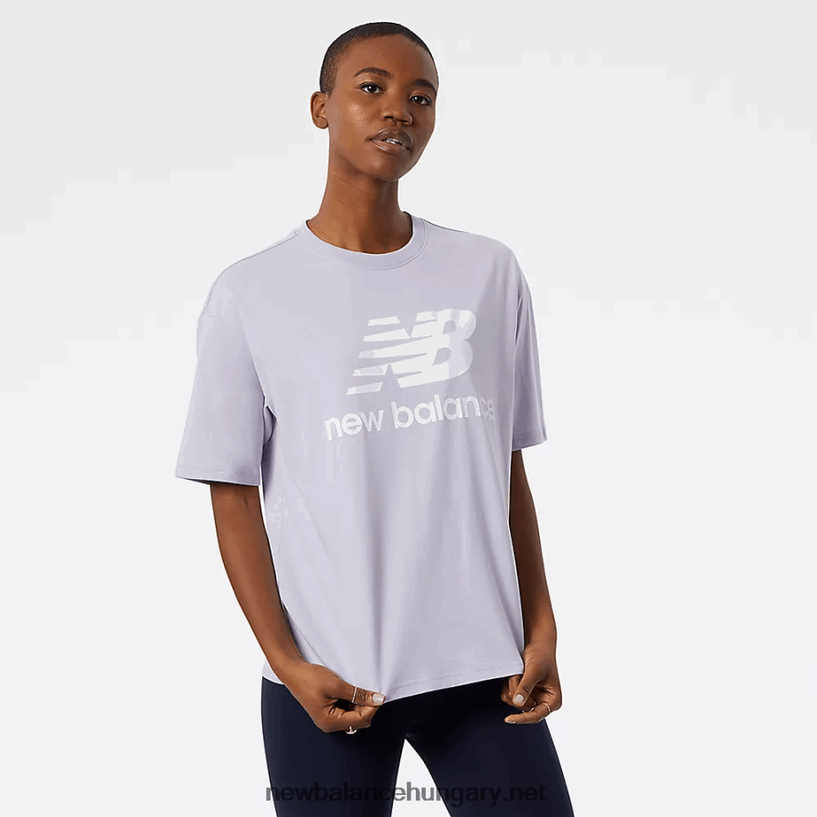 6XH8F03271 nők nb essentials halmozott logós póló