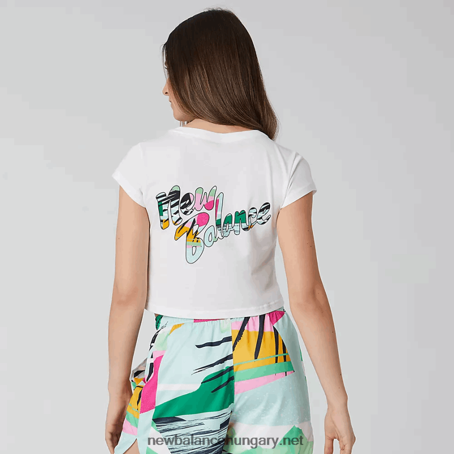 6XH8F03587 nők nb athletics tropics script póló