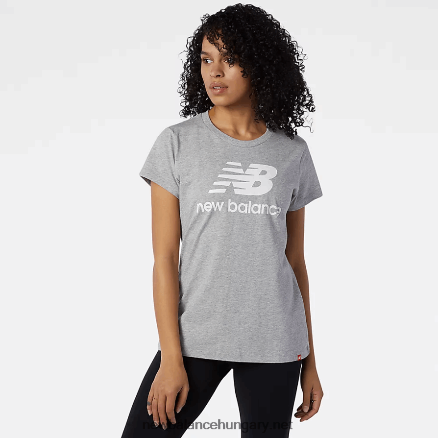 6XH8F05670 nők nb essentials halmozott logós póló