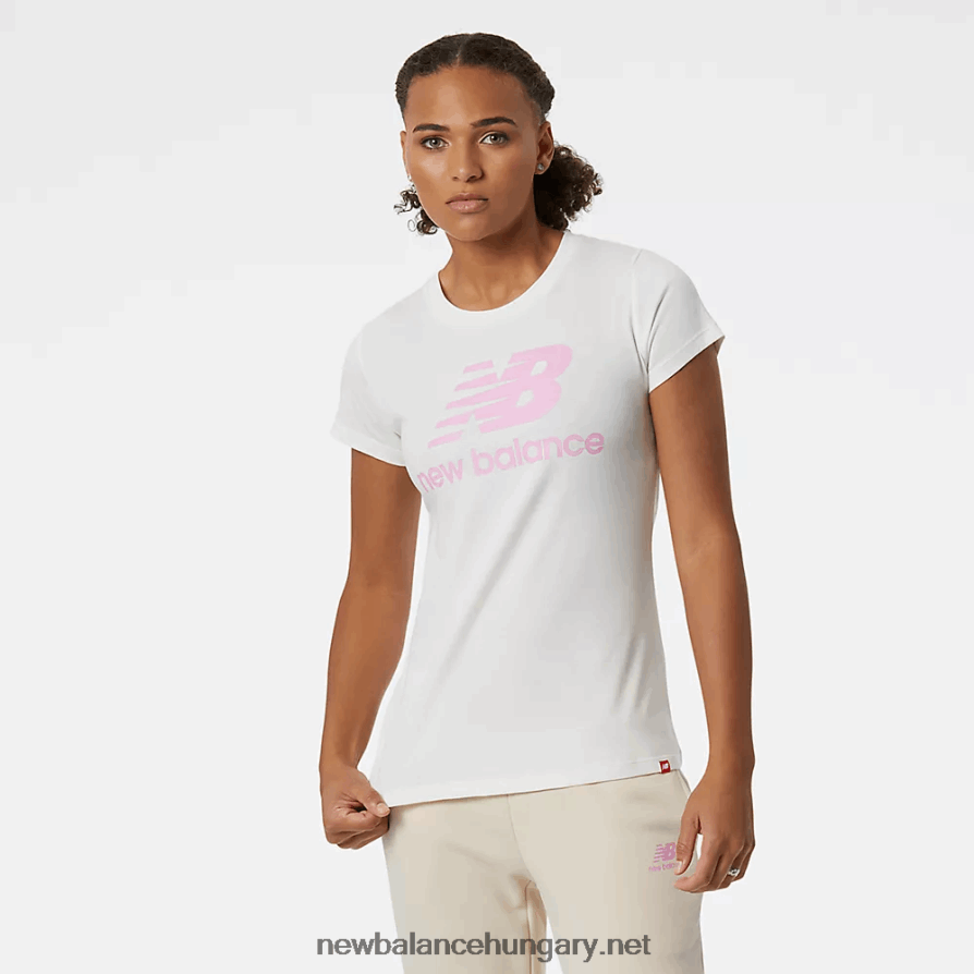 6XH8F05673 nők nb essentials halmozott logós póló