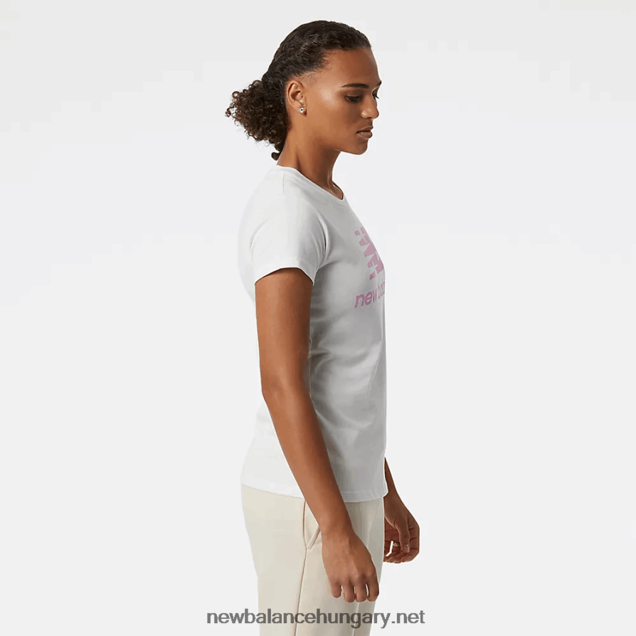 6XH8F05673 nők nb essentials halmozott logós póló