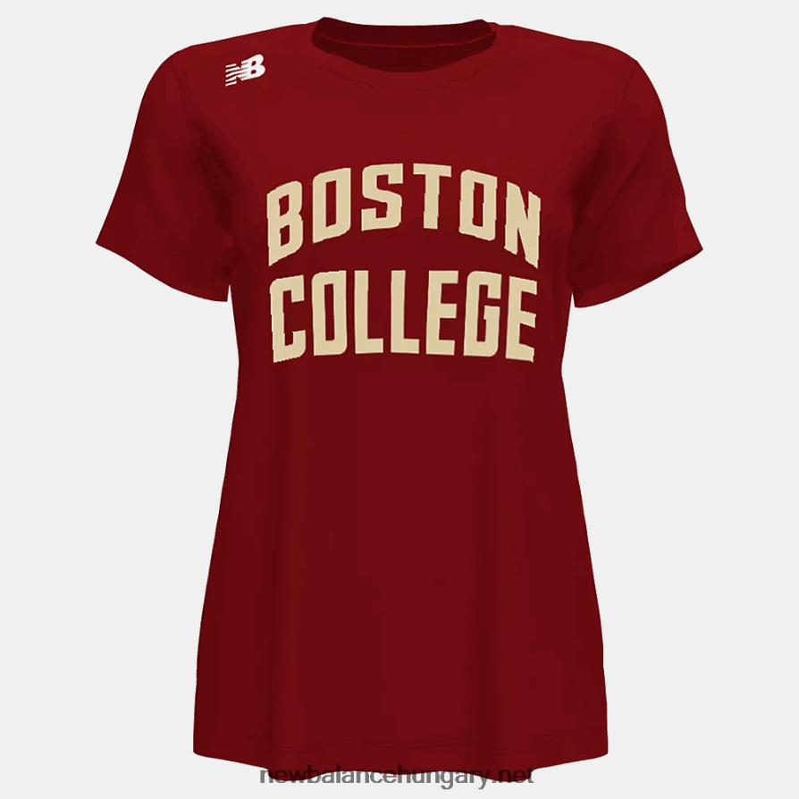 6XH8F05860 nők nb rövid ujjú műszaki póló (bostoni főiskola)