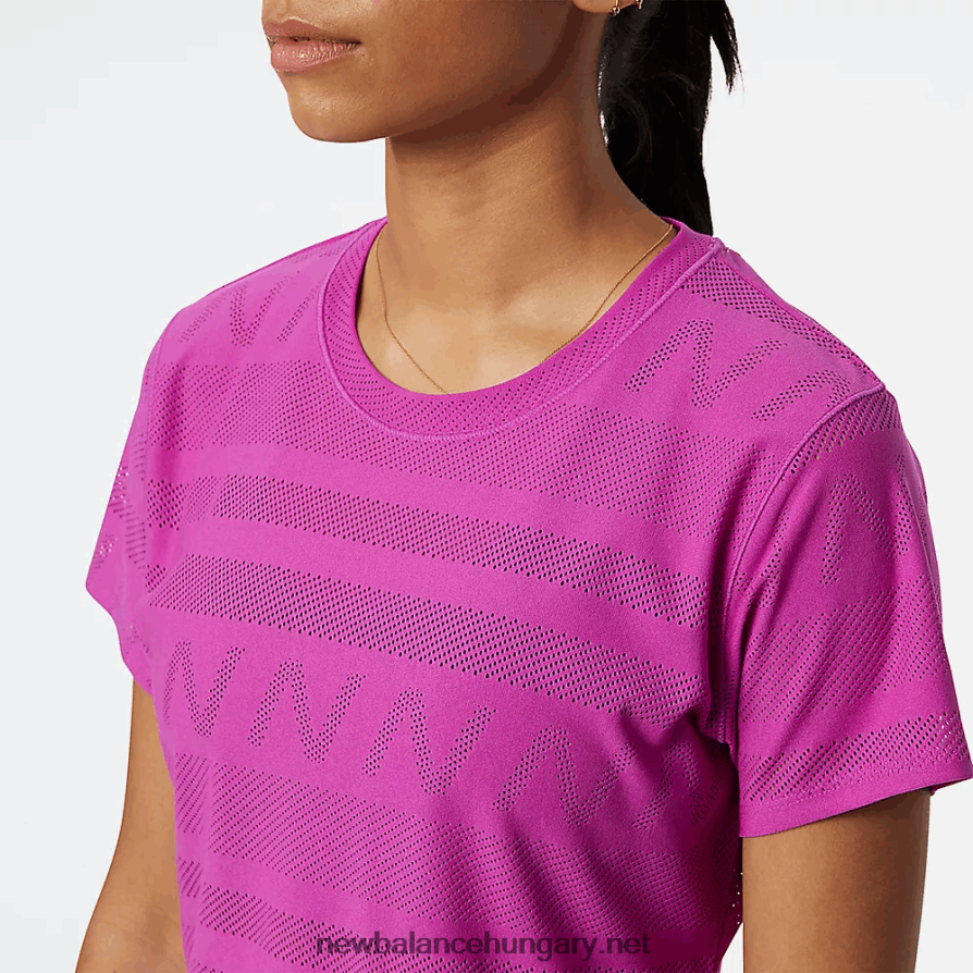 New Balance 6XH8F02459 nők q speed jacquard rövid ujjú