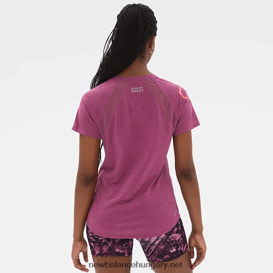 New Balance 6XH8F02468 nők nyomott ütési futó rövid ujjú