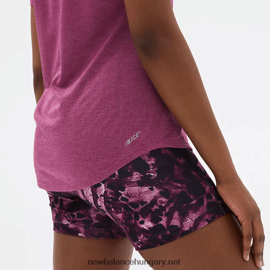 New Balance 6XH8F02468 nők nyomott ütési futó rövid ujjú